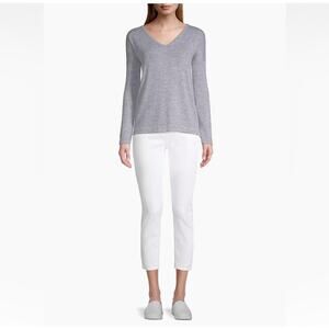 Jen7 by 7 For All Mankind, Cropped Skinny, White, Size 10